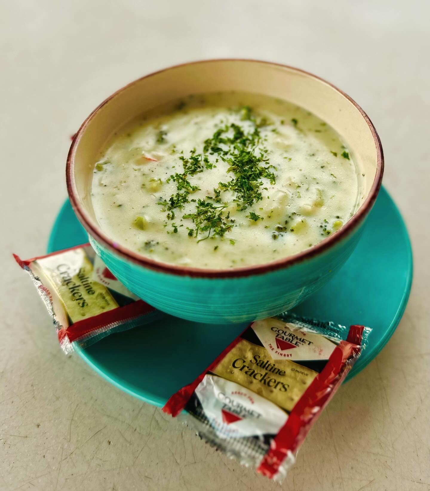 Friday Clam Chowder served at Hula’s restaurant in Escalon