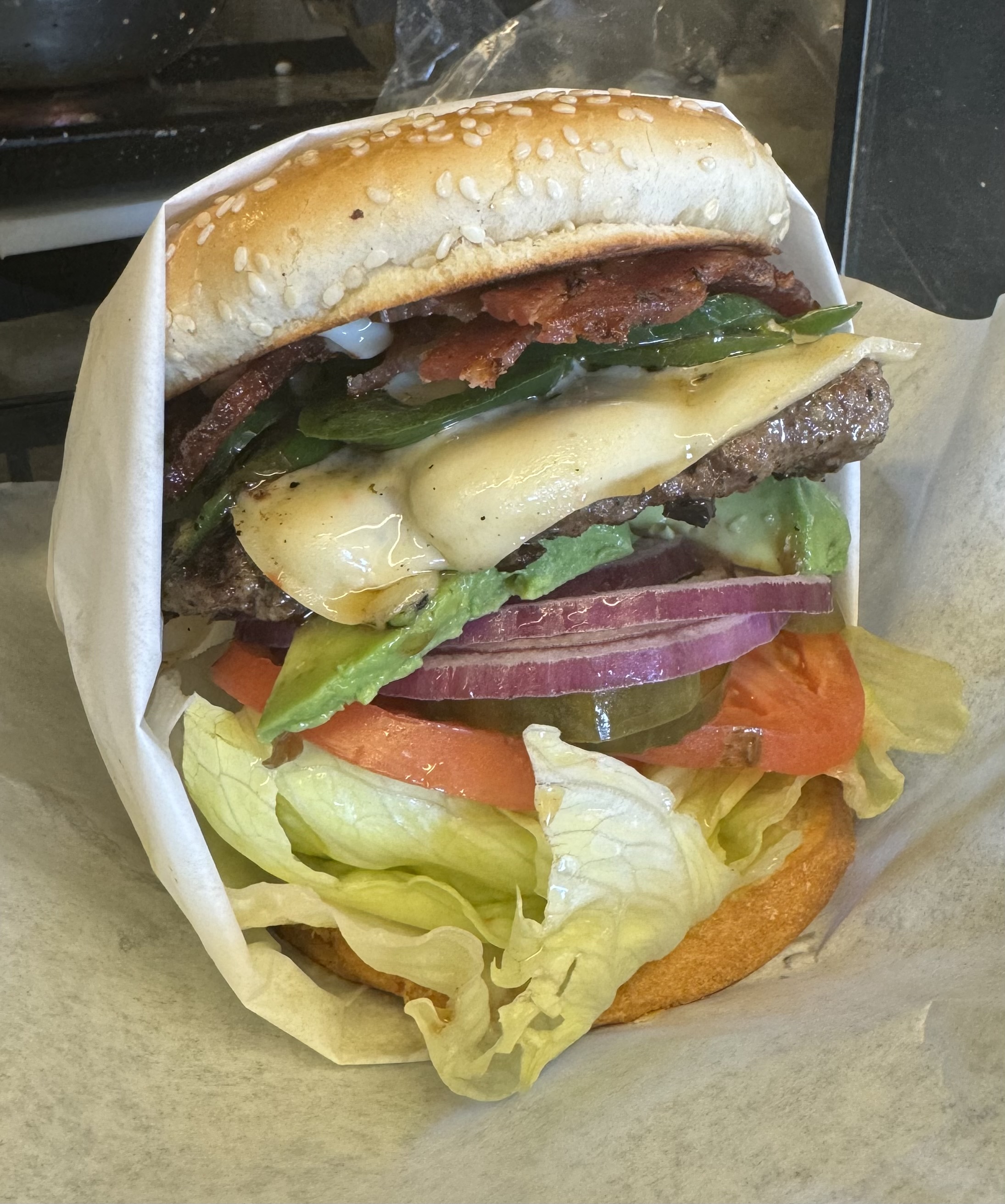 The Big Kahuna served at Hula’s restaurant in Escalon